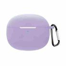 For Redmi Buds4 Pro Silicone Earphone Protective Case with Hook(Light Purple) - 1