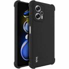 For Xiaomi Redmi Note 11T Pro 5G/Note 11T Pro+ 5G IMAK All-inclusive Shockproof Airbag TPU Case with Screen Protector (Matte Black) - 1