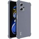 For Xiaomi Redmi Note 11T Pro 5G/Note 11T Pro+ 5G IMAK All-inclusive Shockproof Airbag TPU Case with Screen Protector (Matte Grey) - 1
