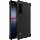 For Sony Xperia 1 IV IMAK All-inclusive Shockproof Airbag TPU Case with Screen Protector (Matte Black) - 1