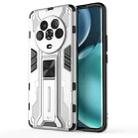 For Honor Magic4 Supersonic PC + TPU Shock-proof Protective Phone Case(Silver) - 1