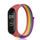 For Xiaomi Mi Band 7 Nylon Weave Watch Band(Rainbow Colors) - 1