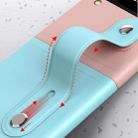 For Samsung Galaxy Z Flip4 Skin Contrast Wristband Folding Phone Case(Ice Blue + Pink) - 4