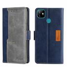 For Itel Vision 1 Contrast Color Side Buckle Leather Phone Case(Blue + Grey) - 1