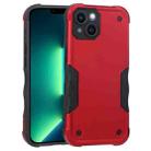 For iPhone 14 Non-slip Shockproof Armor Phone Case (Red) - 1