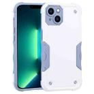 For iPhone 14 Plus Non-slip Shockproof Armor Phone Case (White) - 1