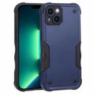 For iPhone 14 Plus Non-slip Shockproof Armor Phone Case (Blue) - 1