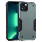 For iPhone 14 Plus Non-slip Shockproof Armor Phone Case (Green) - 1