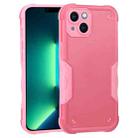 For iPhone 14 Plus Non-slip Shockproof Armor Phone Case (Pink) - 1