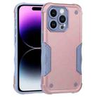 For iPhone 14 Pro Non-slip Shockproof Armor Phone Case(Rose Gold) - 1