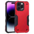 For iPhone 14 Pro Max Non-slip Shockproof Armor Phone Case (Red) - 1