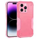 For iPhone 14 Pro Max Non-slip Shockproof Armor Phone Case (Pink) - 1