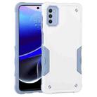 For Motorola Moto G 5G 2022 Non-slip Shockproof Armor Phone Case(White) - 1