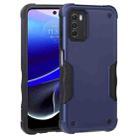 For Motorola Moto G 5G 2022 Non-slip Shockproof Armor Phone Case(Blue) - 1