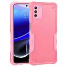 For Motorola Moto G 5G 2022 Non-slip Shockproof Armor Phone Case(Pink) - 1