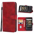 For Blackberry KEY2 Leather Phone Case(Red) - 1