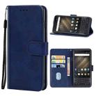 For Blackberry KEY2 Leather Phone Case(Blue) - 1