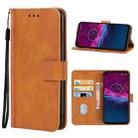 For Motorola One Action Leather Phone Case(Brown) - 1