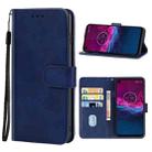 For Motorola One Action Leather Phone Case(Blue) - 1