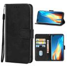 For Tecno Phantom X Leather Phone Case(Black) - 1