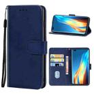 For Tecno Phantom X Leather Phone Case(Blue) - 1