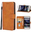 For ZTE Blade A0622 / A0620 / A0605 Leather Phone Case(Brown) - 1