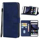 For ZTE Blade A0622 / A0620 / A0605 Leather Phone Case(Blue) - 1