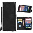 For Alcatel Pixi 4 4.0 Leather Phone Case(Black) - 1