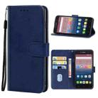 For Alcatel Pixi 4 4.0 Leather Phone Case(Blue) - 1