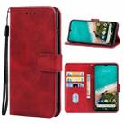 For Xiaomi Mi A3 Leather Phone Case(Red) - 1