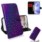 For Huawei P40 Pro Solid Color Colorful Magnetic Buckle Horizontal Flip PU Leather Case with Holder & Card Slots & Wallet & Lanyard(Purple) - 1