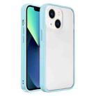 For iPhone 14 Plus Translucent Skin Feel Frosted Phone Case (Light blue) - 1