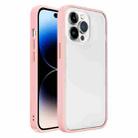 For iPhone 14 Pro Translucent Skin Feel Frosted Phone Case(Pink) - 1