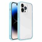 For iPhone 14 Pro Translucent Skin Feel Frosted Phone Case(Light blue) - 1