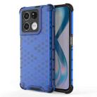 For OnePlus Ace Racing Shockproof Honeycomb PC + TPU Phone Case(Blue) - 1