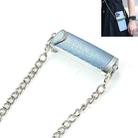 1.3M Alloy PU Mobile Phone Back Clip Chain for Phone Width 66mm-89mm(Blue + Silver) - 1