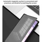 For Huawei Mate Xs 2 Side Frame Stick Leather Magnetic Phone Case(Cross Texture Black) - 7