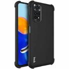 For Xiaomi Redmi Note 11 4G Overseas Version / Note 11S 4G Overseas VersionIMAK All-inclusive Shockproof Airbag TPU Phone Case with Screen Protector (Matte Black) - 1