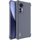 For Xiaomi 12 / 12X IMAK All-inclusive Shockproof Airbag TPU Phone Case with Screen Protector (Matte Grey) - 1