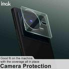 For vivo X80 5G imak Integrated Rear Camera Lens Tempered Glass Film with Lens Cap - 5