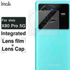 For vivo X80 Pro 5G imak Integrated Rear Camera Lens Tempered Glass Film with Lens Cap - 3