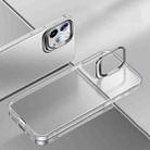 For iPhone 14 Pro Max Metal Lens Cover Holder Phone Case (White) - 1