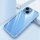 For iPhone 14 Clear Back Shockproof Phone Case (Sierra Blue) - 1