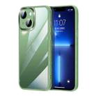 For iPhone 13 Prismatic Edge Transparent CD Texture Phone Case(Green) - 1