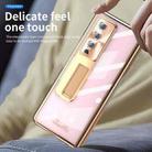 For Samsung Galaxy Z Fold3 5G Magnetic Hinges Plating Phone Case with Holder(Champagne Gold) - 3