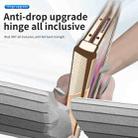 For Samsung Galaxy Z Fold3 5G Magnetic Hinges Plating Phone Case with Holder(Champagne Gold) - 4