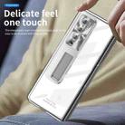 For Samsung Galaxy Z Fold3 5G Magnetic Hinges Plating Phone Case with Holder(Silver) - 3