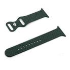 Weave Texture Watch Band For Apple Watch Ultra 49mm / Series 8&7 45mm / SE 2&6&SE&5&4 44mm / 3&2&1 42mm(Dark Green) - 1