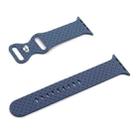 Weave Texture Watch Band For Apple Watch Ultra 49mm / Series 8&7 45mm / SE 2&6&SE&5&4 44mm / 3&2&1 42mm(Sea Blue) - 1