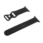 Weave Texture Watch Band For Apple Watch Ultra 49mm&Watch Ultra 2 49mm / Series 9&8&7 45mm / SE 3&SE 2&6&SE&5&4 44mm / 3&2&1 42mm(Black) - 1